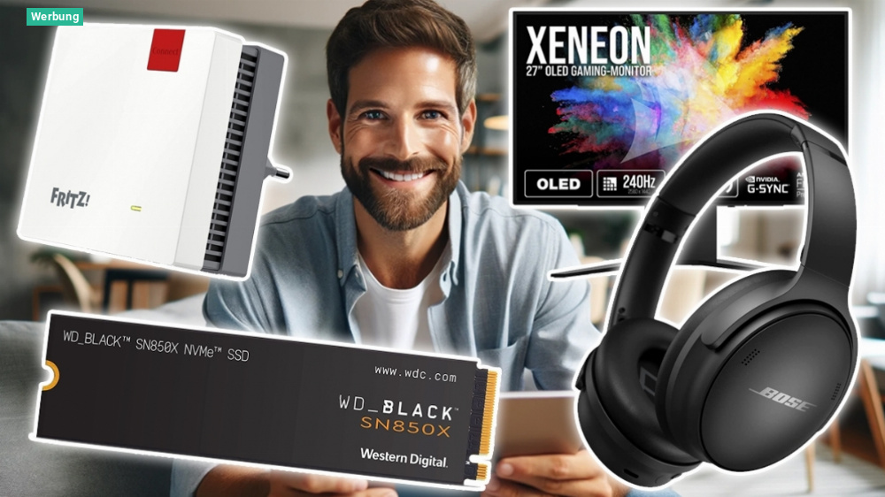 Stark reduzierte Technik beim Amazon Black Friday: AVM, Bose, Corsair, WD & Co. in der Übersicht - viele Bestpreise!