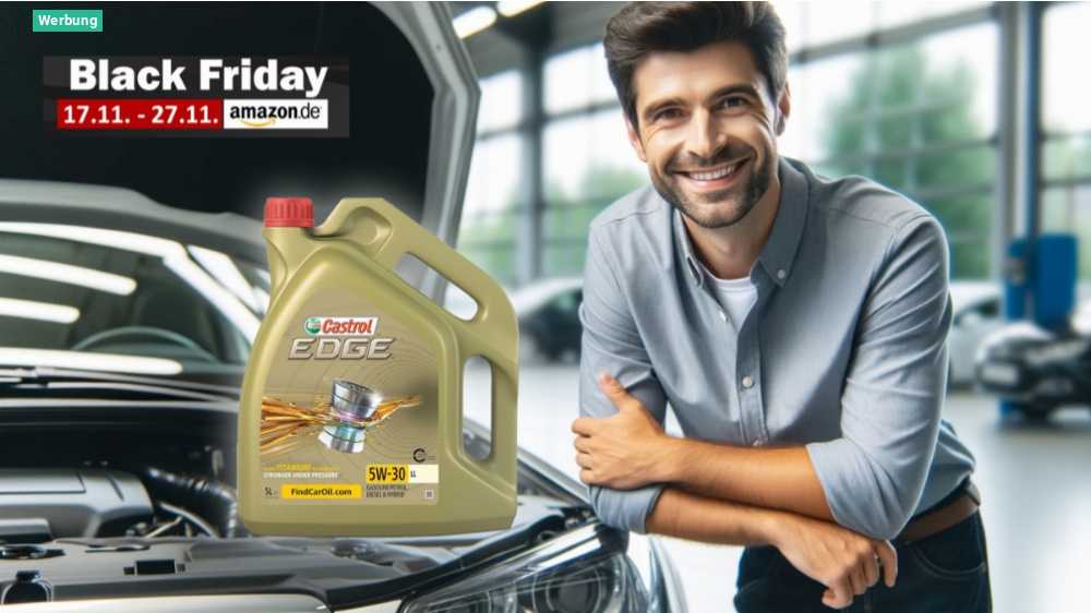 Amazon wirft Topseller-Motoröl zum Black-Friday-Preis raus: Castrol Edge 5W30 5 Liter nur 44,97 Euro