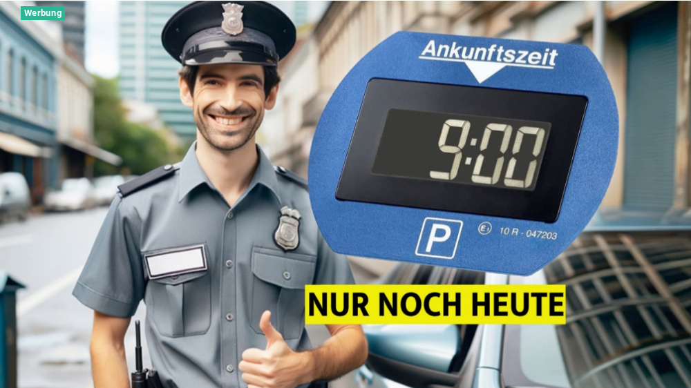 Kein Witz! 45 % Rabatt auch nach Black Friday: Strafzettel vermeiden mit elektronischer Parkscheibe