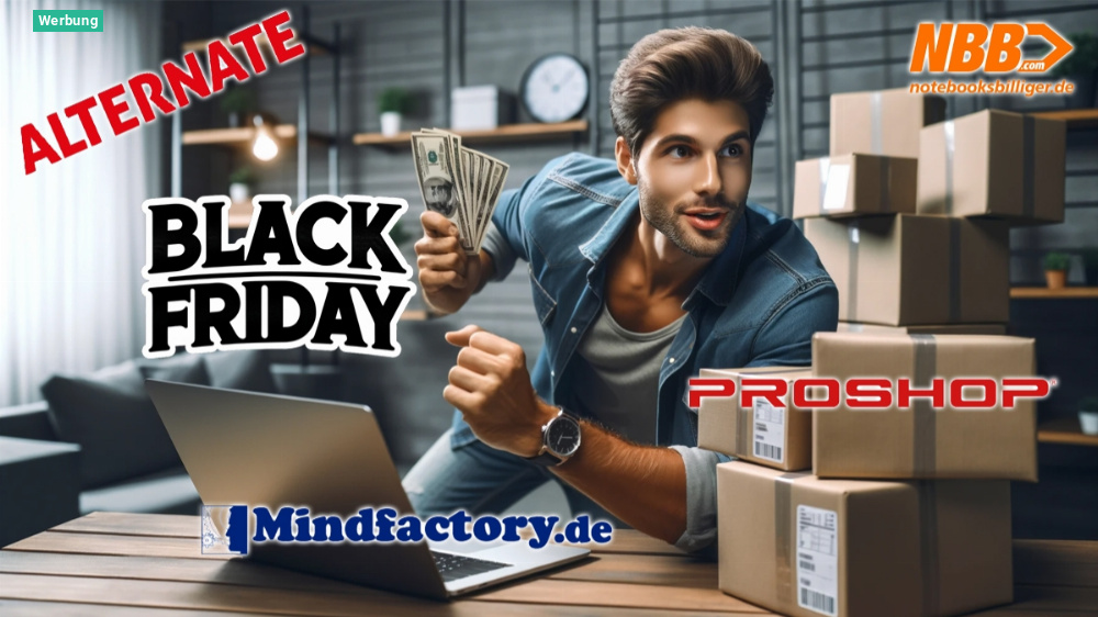 Black Friday ist nicht nur bei Amazon: Diese Angebote haben Mindfactory, Cyberport und Co. im Programm