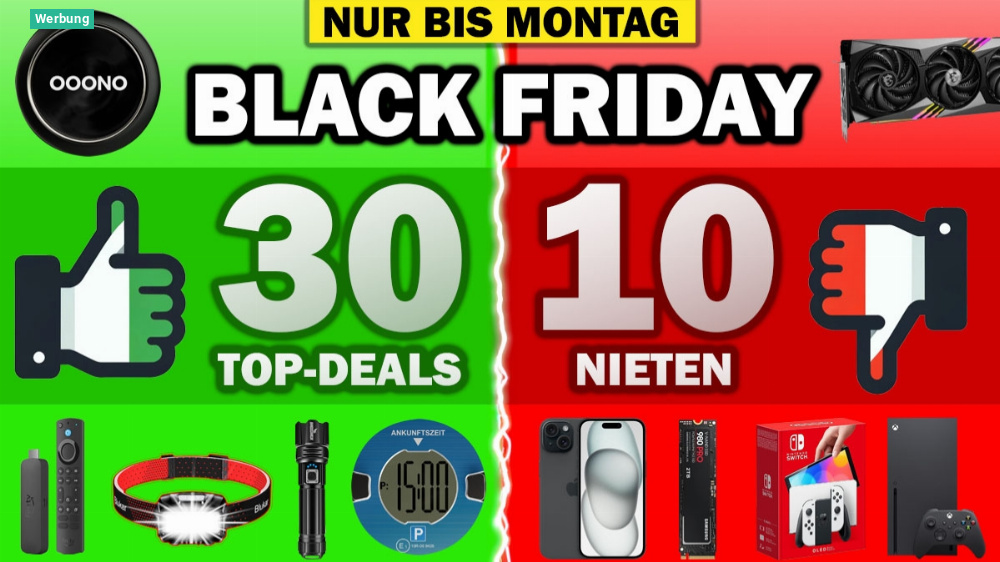 Black Friday 2023! Sensation oder Flop? 30 Top-Deals und 10 Nieten bei Amazon - Update 5