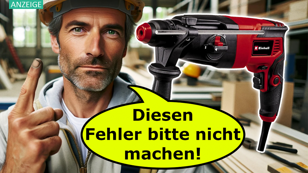 Einhell Bohrhammer besser nicht im Angebot kaufen: Bei diesem Amazon-Deal ist Vorsicht geboten