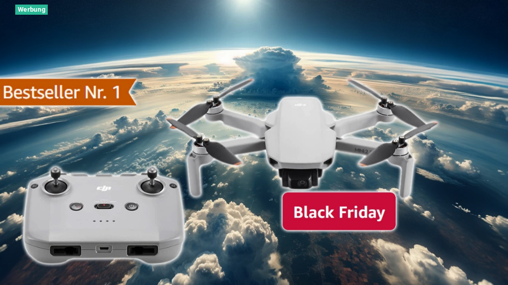 Preis im Sturzflug auf unter 300 Euro! DJI Drohnen zur Black-Friday-Aktion auf Amazon knallhart reduziert