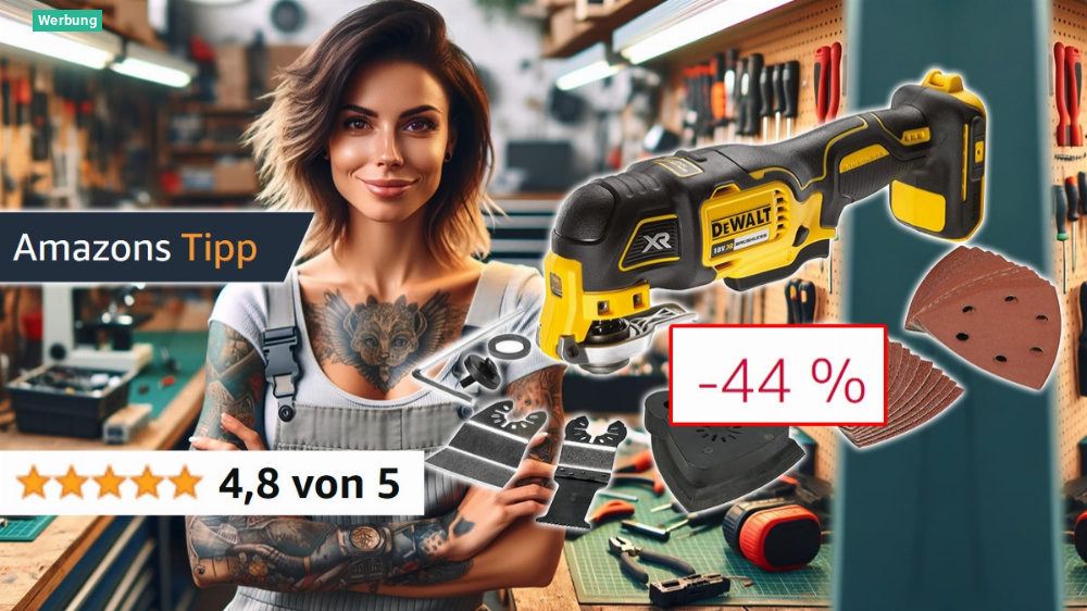 Der Leatherman unter den Elektrowerkzeugen: Unglaubliche 44 % Mega-Rabatt auf DeWalt Akku-Multitool