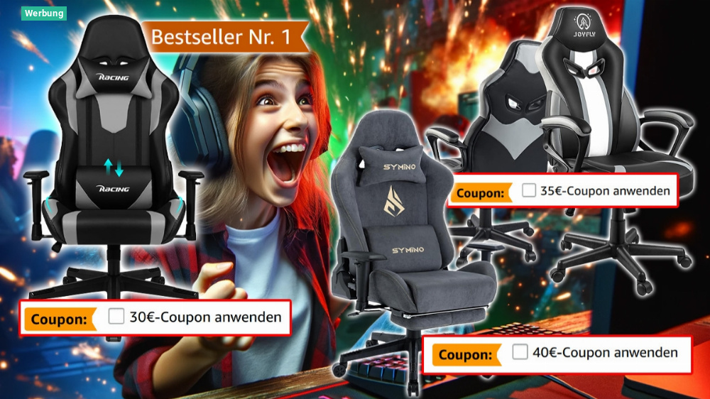 Amazon spinnt! Ergonomische Bestseller Gaming-Stühle bereits ab 80 Euro im Angebot - wie lange noch?