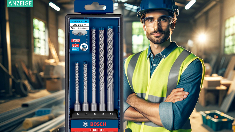 Das ist doch geschenkt! Bosch Professional Bohrer-Set SDS plus bei Amazon 58 % günstiger
