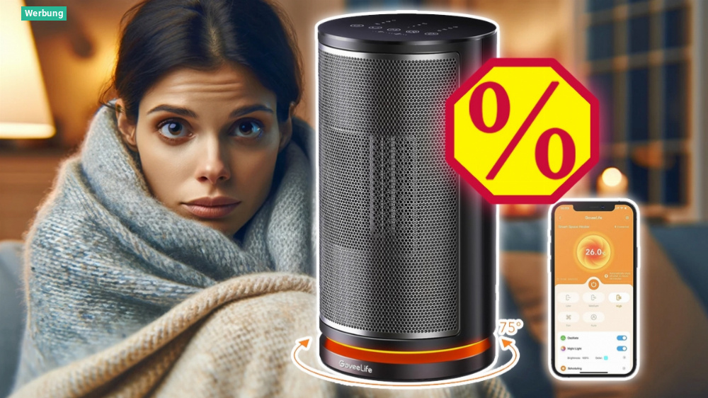 Govee kann mehr als LED: Intelligenter Keramik-Heizlüfter mit App-Steuerung doppelt reduziert bei Amazon