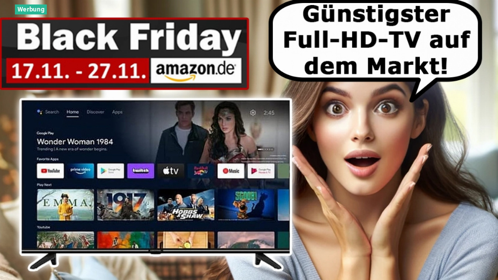 Unfassbar günstiger Fernseher: Grundig TV für 129 Euro mit Android TV, Chromecast, Triple Tuner etc. bald ausverkauft?
