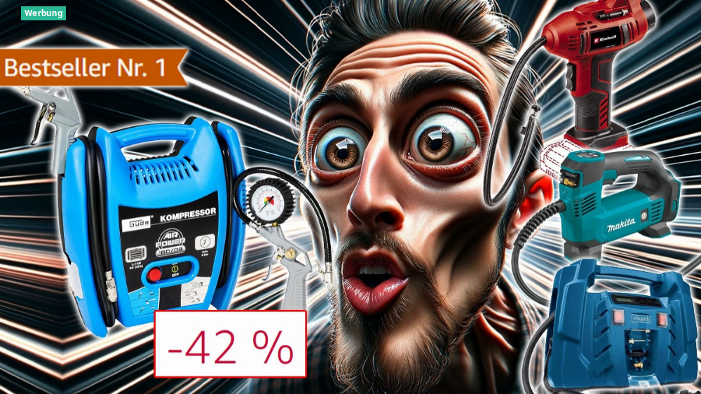 Makita, Einhell oder Scheppach? Nein! Mit 42 % Rabatt ist dieser Kompressor absoluter Bestseller auf Amazon