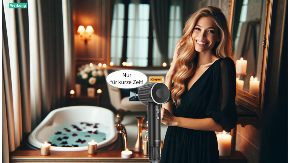 Amazon macht die Haare schön: Stylischer Haartrockner für kurze Zeit 40 Euro billiger