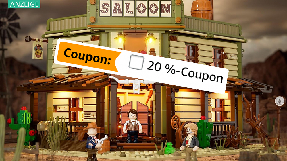 Lego, kannst du das auch? Großer Western Saloon mit über 2.000 Teilen für 95,99 Euro bei Amazon - inkl. Beleuchtung!
