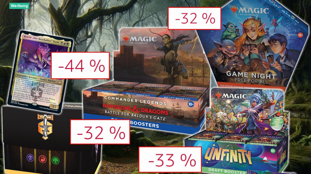 Magic: The Gathering Commander-Decks, Booster-Boxen und mehr: Im Black-Friday-Angebot bis zu 44 % Mega-Rabatt und 65 Euro sparen