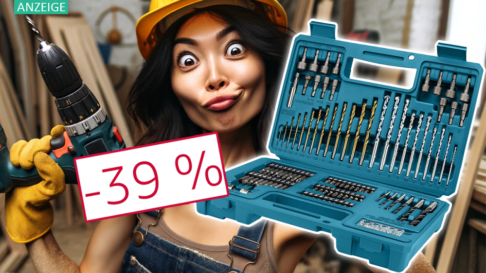 Nur 25,98 Euro! Makita Bohrer-Bit-Set mit 102 Teilen im Koffer stark reduziert bei Amazon