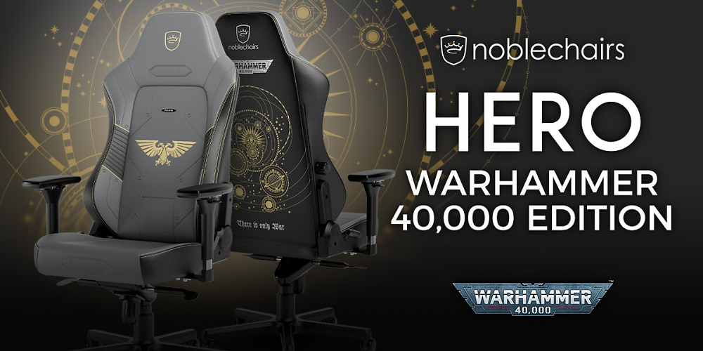 Noblechairs Hero: Gaming-Stuhl jetzt auch als Warhammer 40k Edition für 489 Euro