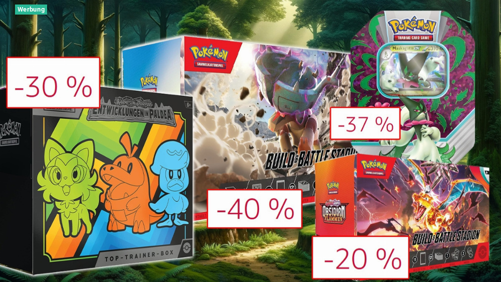 Preisfehler oder Mega-Rabatt am Black Friday? Bis zu 40 % Rabatt auf Pokémon-Sammelkarten Trainer Boxen, Build & Battle Stadion, Tin Boxen und viel mehr!
