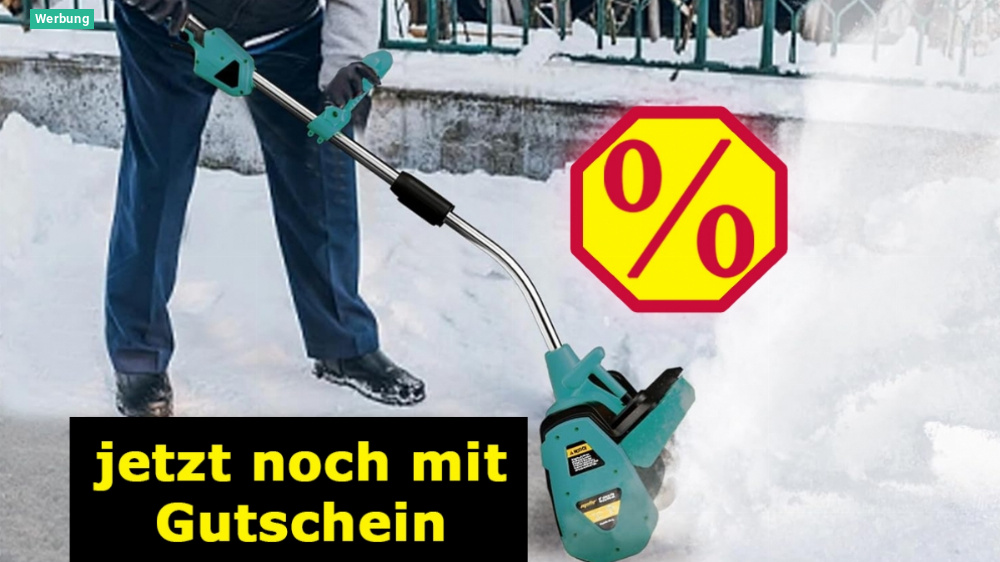 Topseller nach Einhell, dafür lieferbar: Schneefräse für Makita 18V-Akkus nur noch kurz mit Gutschein bei Amazon