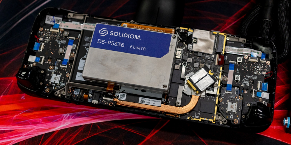 Steam Deck mit 61,44 TiByte Enterprise-SSD