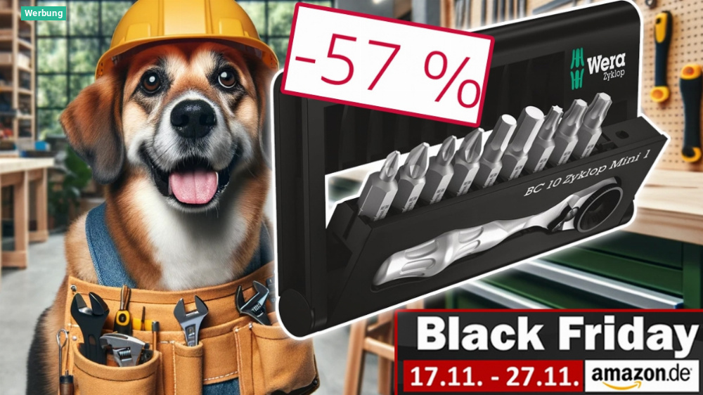 Irrer Rabatt erschnüffelt: Amazon haut Wera Bit-Set am Black Friday so günstig wie kein anderer Händler raus