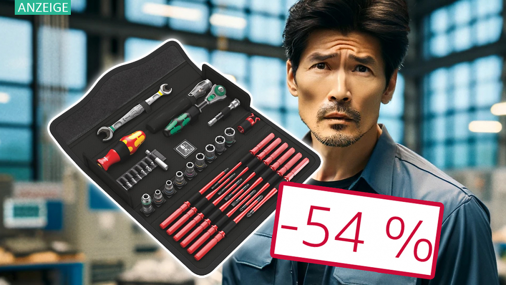Kostet nicht mal die Hälfte: Wera Werkzeug-Set bei Amazon (Tasche mit 35 Schraubwerkzeugen)