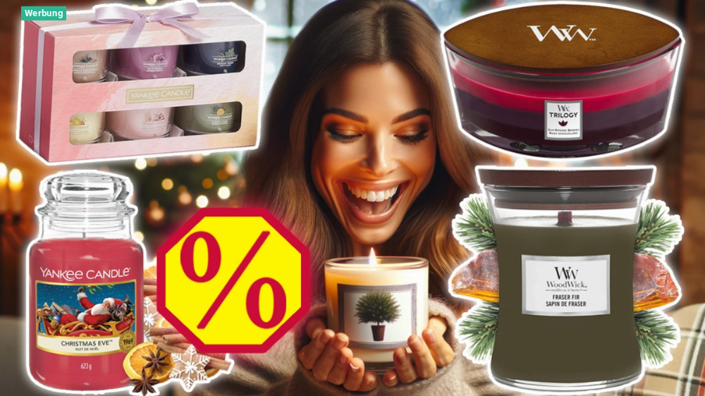 Yankee Candle Sale bei Amazon: Duftkerzen von Woodwick auch stark reduziert - inkl. Geschenk-Sets