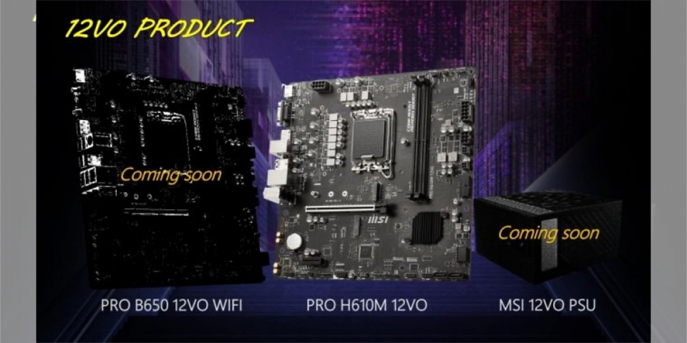 MSI bringt im kommenden Jahr zwei neue Mainboards sowie ein Netzteil mit dem ATX12VO-Standard.