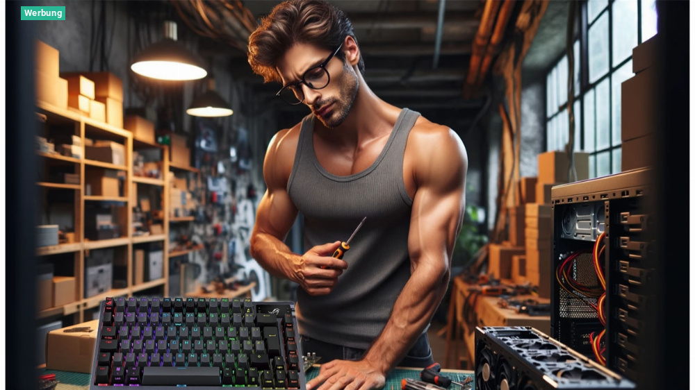 Mit Amazon stylisch tippen: DIY-Gaming-Tastatur von Asus mit Rabatt erhältlich