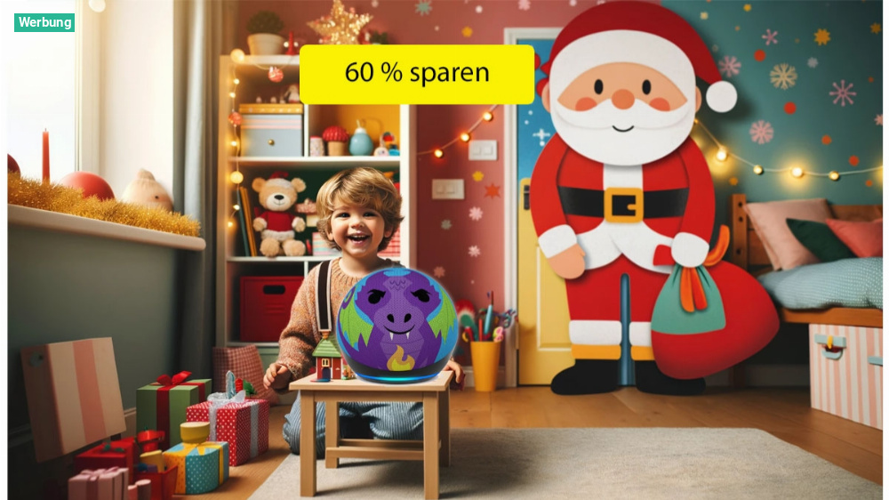Da strahlen die Augen! Amazon Echo Dot Kids mit 60 Prozent Rabatt