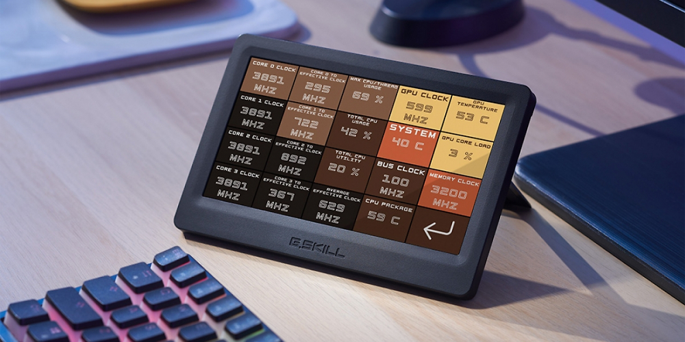 Wigidash Command Panel: G.Skill verkauft externes Touch-Display als Steuerzentrale
