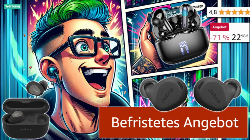 Hört, hört: Amazon haut Jabra Elite 8 & Co. zum Bestpreis raus - bis 71 % Rabatt auf In-Ear-Kopfhörer
