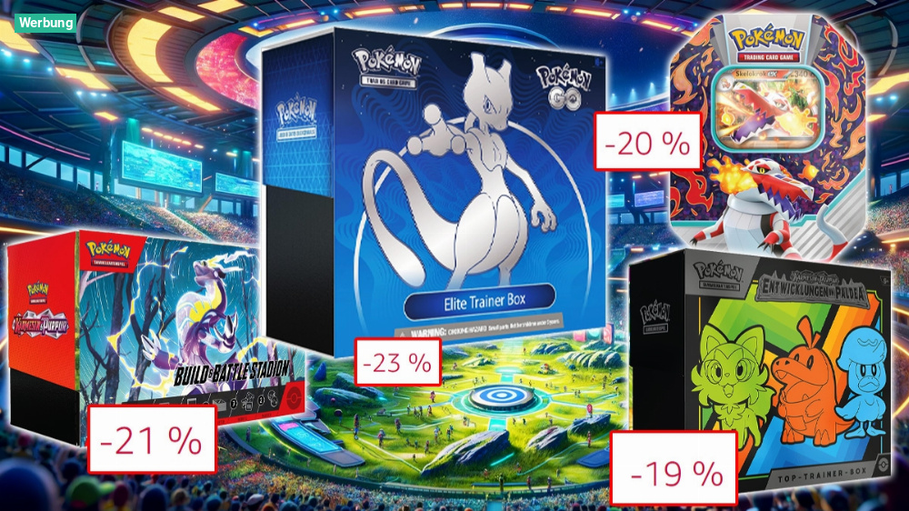 Kein Scherz! Bis zu 30 % Rabatt auf Pokémon-Sammelkarten Battle-Stadion, Top-Trainer-Box und vieles mehr im Amazon-Angebot