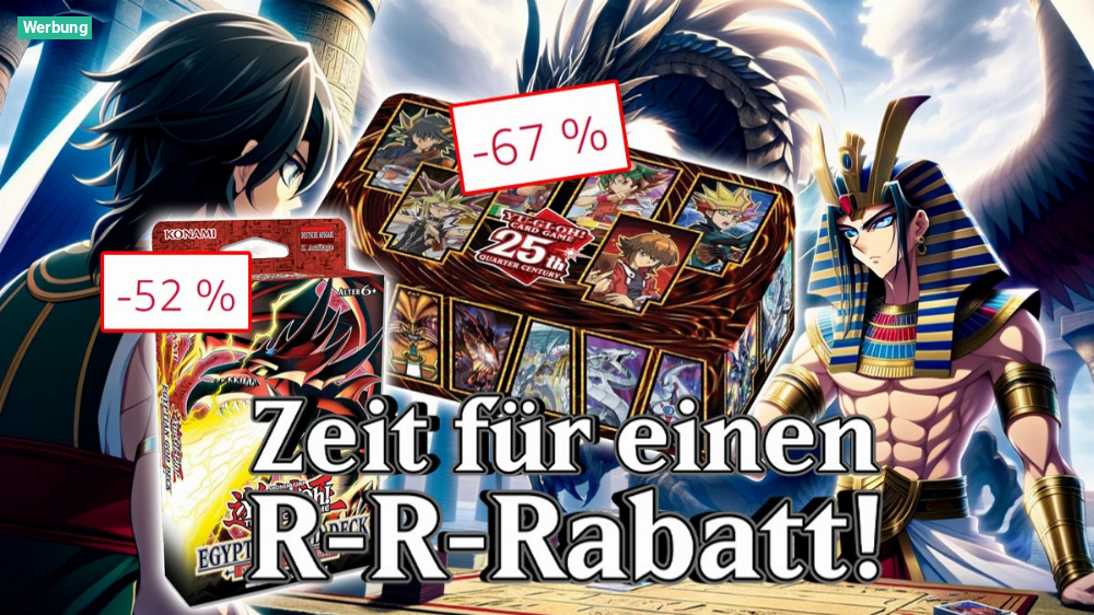 Kein Preisfehler! Bis zu 67 % Rabatt auf Yu-Gi-Oh 25th Anniversary Tin-Boxen, Booster Display, Decks und viel mehr