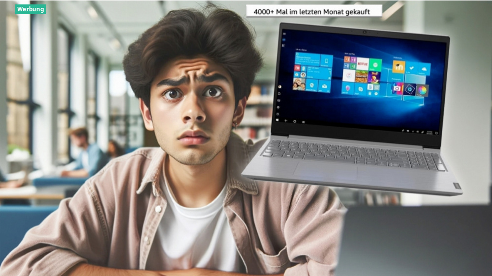 Ohne Witz! Amazon wirft Bestseller-Laptop von Lenovo wieder für 377 Euro raus - 15,6" 16GB 1TB SSD