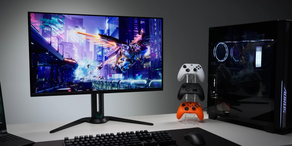 Der Aorus FO32U2P von Gigabyte untersützt DP 2.1 mit UHBR20