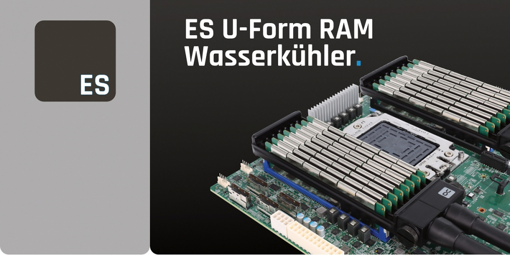 Alphacool: Kurioser RAM-Wasserkühler in U-Form