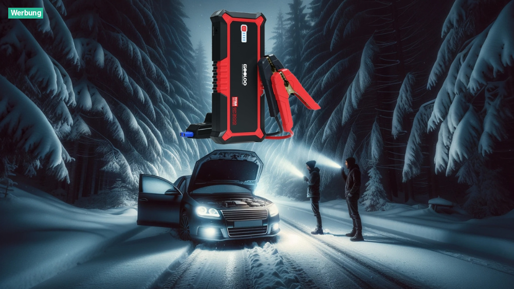 Sollte im Winter nicht fehlen: Powerbank mit Starthilfefunktion bei Amazon um 20 Prozent reduziert