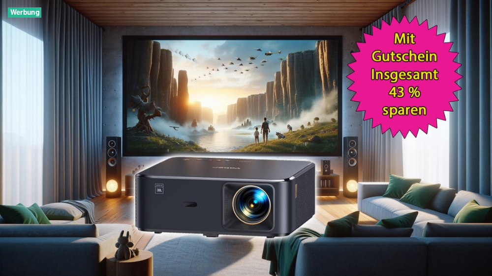 Nicht verpassen: Amazon senkt Beamer mit JBL-Sound um 301,08 Euro im Preis