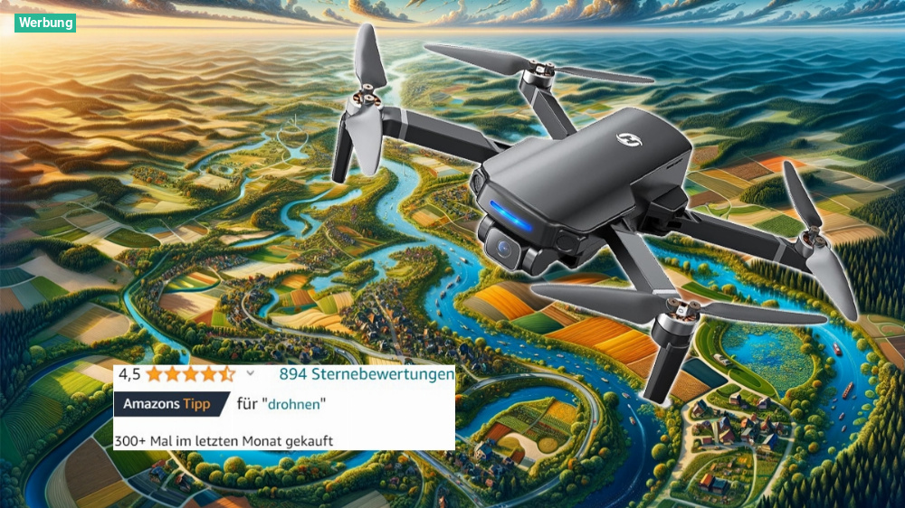 Amazon dreht durch: 4K-Drohne mit GPS kostet beim Versandhändler keine 200 Euro