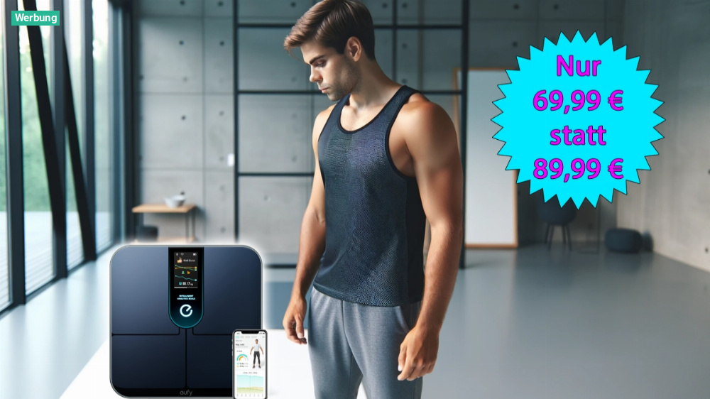 Für Fitness und Geldbeutel: Smarte Körperwaage fällt bei Amazon um 22 Prozent im Preis