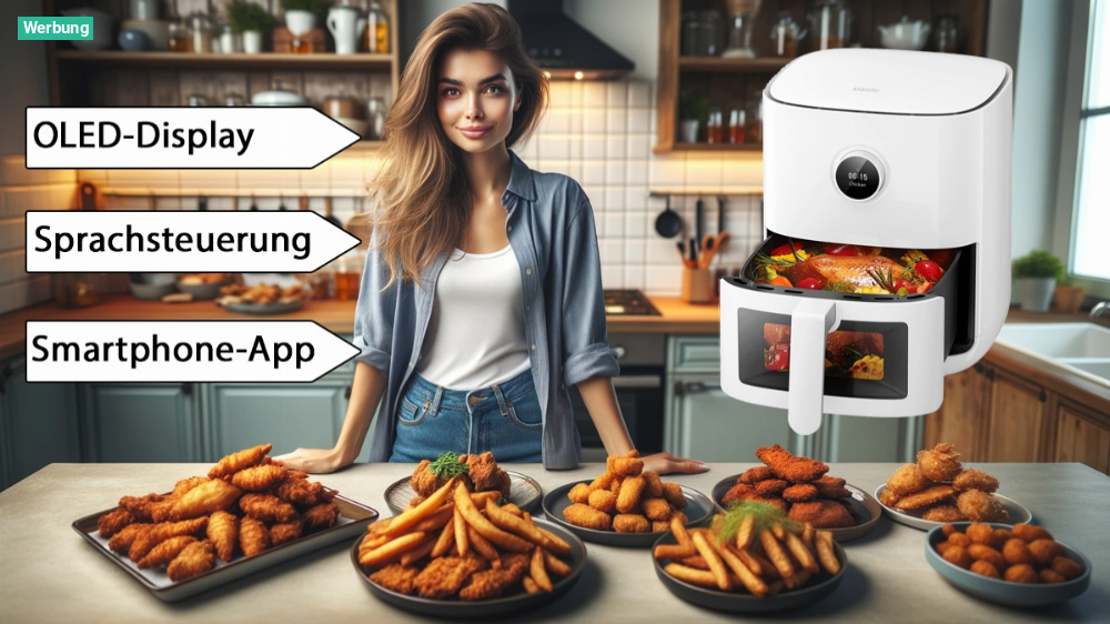 Heißer Deal, ganz ohne Fett: Amazon haut Air Fryer von Xiaomi mit 41 Prozent Rabatt raus - Jetzt für 77 € zuschlagen
