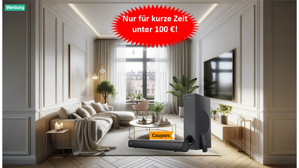 Spinnt Amazon? Besserer TV-Klang mit "unsichtbarer" Soundbar für unter 100 Euro