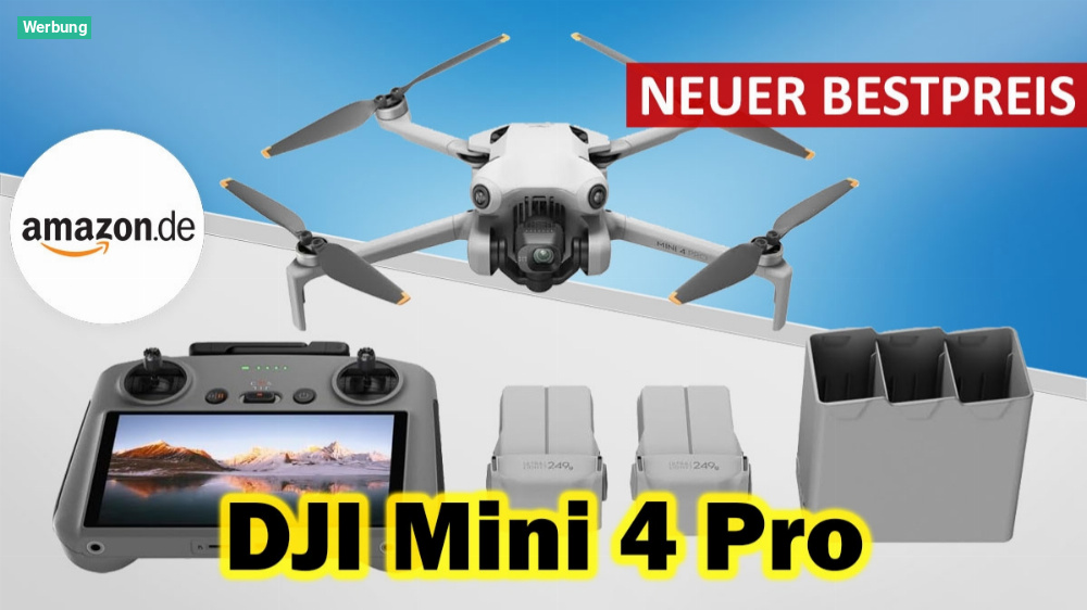 Endlich günstiger: DJI Mini 4 Pro Drohne jetzt zum neuen Tiefpreis kaufen