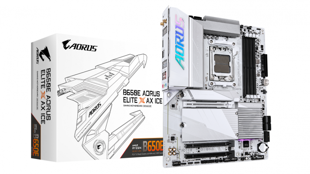 Gigabyte B650E Aorus Elite X AX Ice