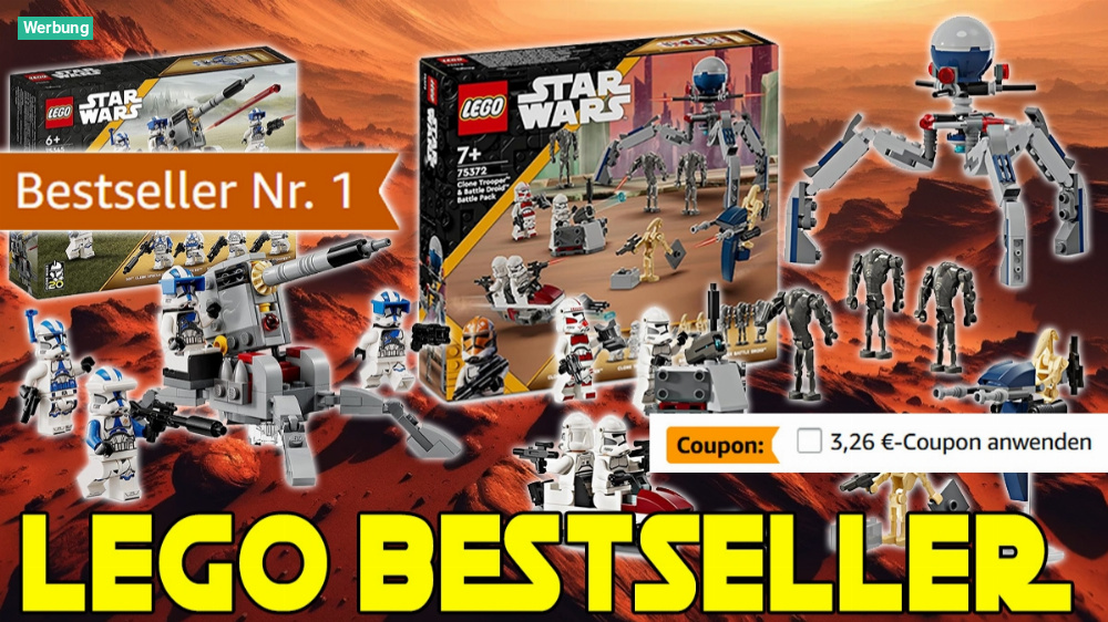 Bei Lego vorübergehend vergriffen: Lego Star Wars Clone Trooper & Battle Droid Battle Pack Bestseller im Amazon Angebot