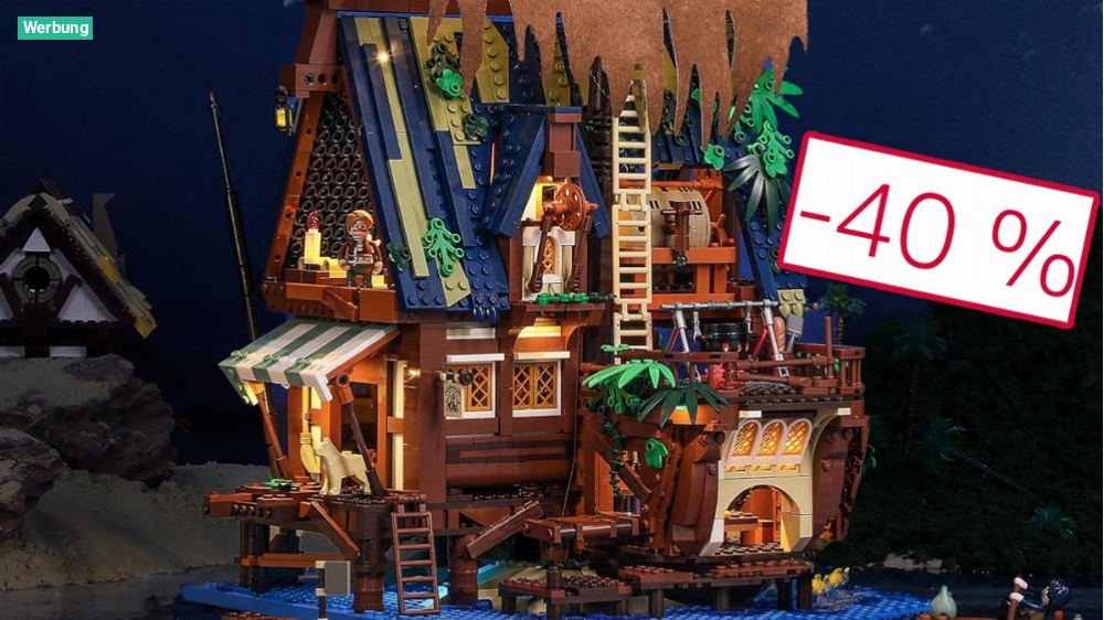 Fans von Lego Piraten und Mittelalter aufgepasst! Beleuchtetes Gasthaus stark reduziert