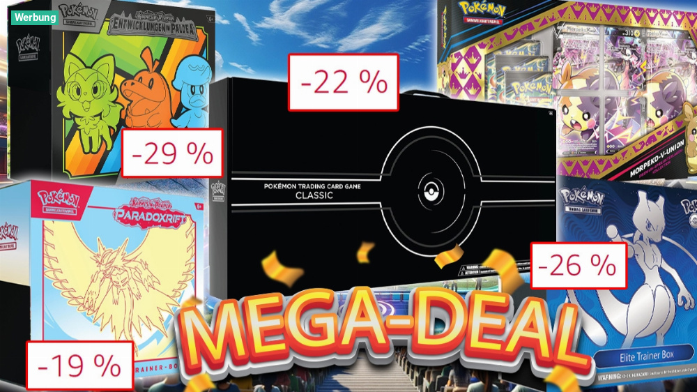 Pokémon-Fans aufgepasst! Bis zu 100 Euro sparen auf Pokémon Classic Collection, Top-Trainer-Boxen und vieles mehr