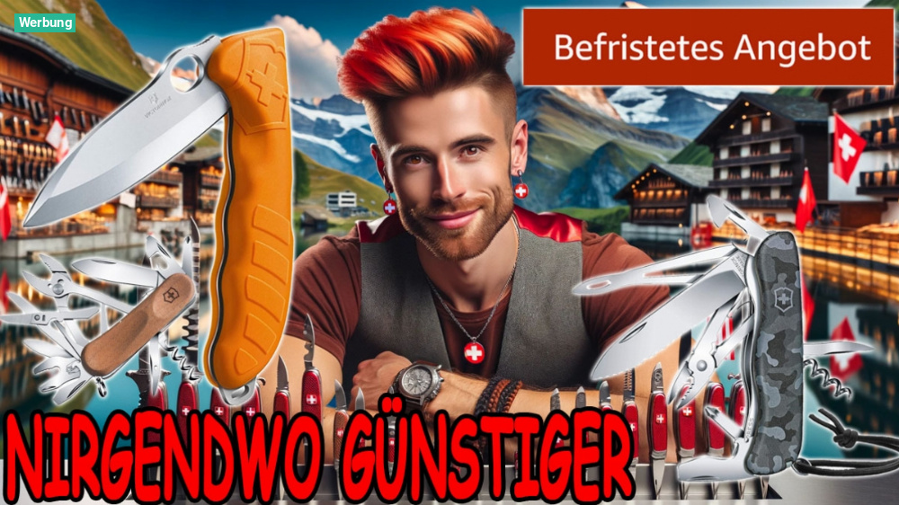 Ungewöhnlich: Diese 3 Schweizer Taschenmesser gibt's bei Amazon zum tiefsten Preis - auch ein Jagdmesser