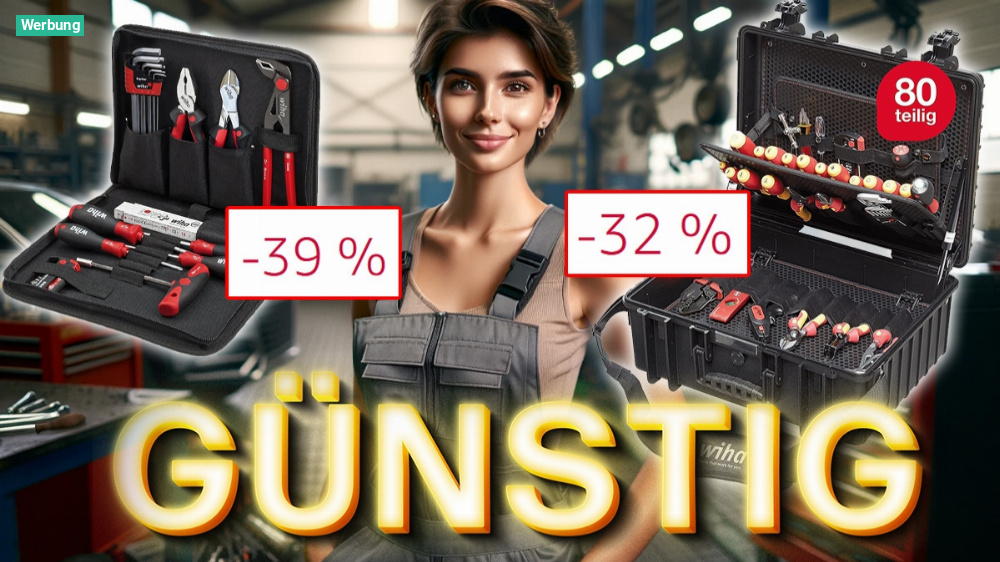 Amazon haut Wiha raus! Sets für Mechaniker und Elektroniker bereits ab 35 Euro - Bis zu 300 Euro Rabatt