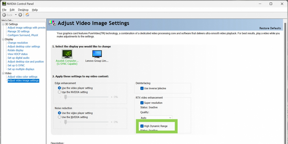 Nvidia RTX Video HDR: Tensor-Kerne machen Videos hübsch