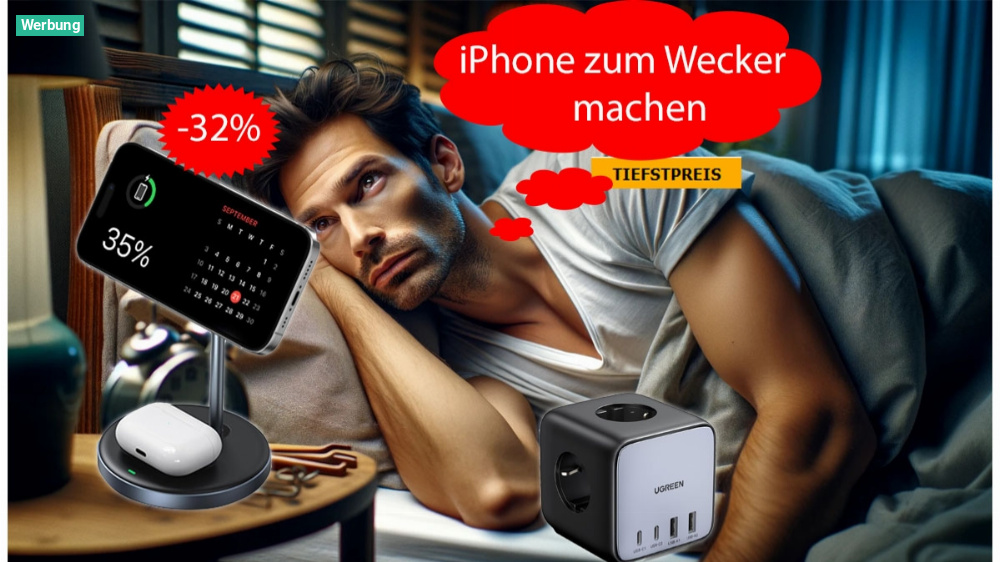 Nie wieder verschlafen: Tausendfach verkaufte iPhone 15 Ladestation so günstig wie nie