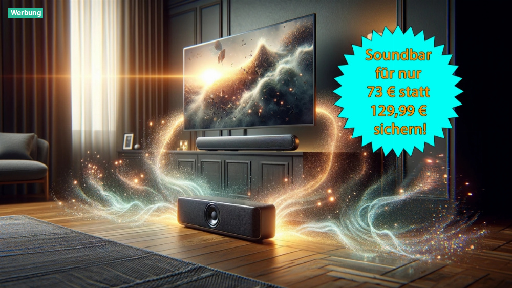 Preisfehler bei Amazon? Diese Soundbar mit Subwoofer gibt es jetzt mit 44 % Rabatt - kostet nur noch 73 €